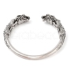 Tibetan Style Alloy Cuff Bangles BJEW-P337-03AS-3