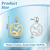 Unicraftale 20Pcs 2 Colors 304 Stainless Steel Charms STAS-UN0054-55-2
