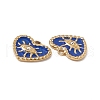 PVD Vacuum Plating 201 Stainless Steel Rhinestone Pendants STAS-J401-VC564-3