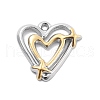 304 Stainless Steel Pendants STAS-R155-009G&P-1