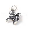 925 Sterling Silver Fish Charms STER-R012-06AS-1