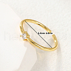 Mother's Day Rings Cubic Zirconia Solitaire Ring ZV9742-01-2