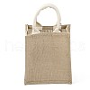 Jute Tote Bags Soft Cotton Handles Laminated Interior ABAG-F003-09B-4