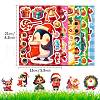 6Pcs Christmas Theme Cartoon Paper Stickers DIY-P085-14A-2