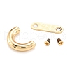 Zinc Alloy D Clasps PALLOY-A068-02LG-4