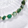Natural Agate Beaded Bracelets for Women G-P563-07P-01-2