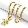 304 Stainless Steel Archangel Saint Michael Pendant Necklaces NJEW-S007-11G-3