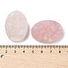 Natural Rose Quartz Cabochons G-K338-38C-02-3