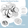 DICOSMETIC DIY Blank Dome Brooch Making Kit STAS-DC0015-37-5