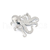 Zinc Alloy Rhinestone Brooch JEWB-C040-01C-P-2