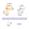 DIY Blank Dome Charm Cuff Ring Making Kit RJEW-AB00005-3