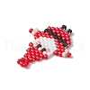 Christmas Seed Beads Beaded Charms PALLOY-MZ00257-02-4