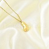Ion Plating(IP) 304 Stainless Steel Pendant Necklace NJEW-K255-23G-2