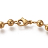 304 Stainless Steel Ball Chain Bracelets STAS-I156-22G-2