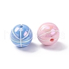 UV Plating Opaque Acrylic Beads PACR-Q003-05C-2