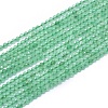 Natural Dyed & Heated Green Onyx Agate Beads Strands G-G792-41-1