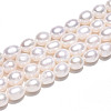 Natural Cultured Freshwater Pearl Beads Strands PEAR-N012-07W-01-5