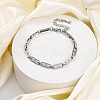 304 Stainless Steel Mariner Link Chains Bracelets BJEW-K265-05P-1