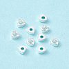10Pcs Brass Spacer Beads KK-F838-01B-S-5