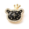 Brass Micro Pave Cubic Zirconia Pendents KK-R212-20G-02-1