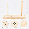 BENECREAT 1 Set Rotatable Wooden Yarn Skein Spinner DIY-BC0005-79-4