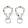 Zinc Alloy Spring Gate Rings PALLOY-L233-04A-P-1