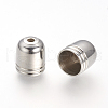 Tarnish Resistant 201 Stainless Steel Cord Ends X-STAS-R090-38-1