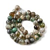 Natural Green Cherry Blossom Agate Beads Strands G-NH0061-A01-10mm-3