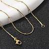 Ion Plating(IP) 304 Stainless Steel Snake Chain Necklaces NJEW-F248-11A-G-4
