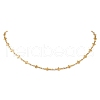 304 Stainless Steel Cross Link Chain Necklaces for Women NJEW-JN05118-01-2