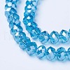 Electroplate Glass Beads Strands EGLA-A034-T1mm-A13-3