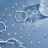 DICOSMETIC 60Pcs 2 Colors Alloy Rhinestone Pendants ALRI-DC0001-10-5