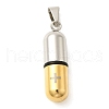 Ion Plating(IP) 304 Stainless Steel Pendants STAS-D110-46GP-1