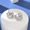 304 Stainless Steel Hoop Earrings for Women EJEW-C096-64P-4