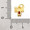 Rack Plating Brass Micro Pave Cubic Zirconia Charms KK-F881-02G-4