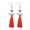 Angel 304 Stainless Steel Dangle Earrings EJEW-MZ00410-01-2