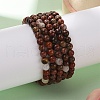 Natural Red Jasper Bead Stretch Bracelets X-BJEW-K212-A-012-2
