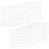 BENECREAT 10Pcs 2 Style Rectangle Blank Paper Self-Adhesive Present Stickers DIY-BC0003-65-2