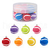 14Pcs 7 Colors Cloth Fabric Pendants FIND-TA0001-59-7