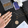 SUNNYCLUE 12Pcs 2 Colors 304 Stainless Steel Satellite Chain Necklaces Set NJEW-SC0001-17-3