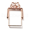 Alloy Open Back Bezel Pendants PALLOY-I223-10RG-1