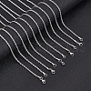 Unicraftale Valentines Day Gift for Husband 304 Stainless Steel Necklaces Unisex Rope Chain Necklaces NJEW-UN0001-23P-4