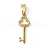 PVD Vacuum Plating 304 Stainless Steel Pendants STAS-P315-06G-1