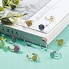 CHGCRAFT 24Pcs 6 Style Stainless Steel Open Cuff Finger Ring Finding FIND-CA0004-44-5