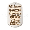 Non-Tarnish 201 Stainless Steel Pendants STAS-L079-01P-10-1