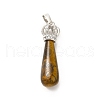 Natural Tiger Eye Pendants G-G976-01P-16-2