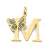 Ion Plating(IP) 201 Stainless Steel Pendants STAS-N103-184G-M-1
