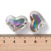 UV Plating Rainbow Iridescent Acrylic Beads OACR-H112-23A-3