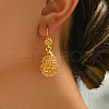 Alloy Hollow Teardrop Hoop Earrings MQ9359-4