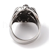 Viking 304 Stainless Steel Angel Cross Sword Wide Finger Rings for Mens RJEW-U005-03AS-3